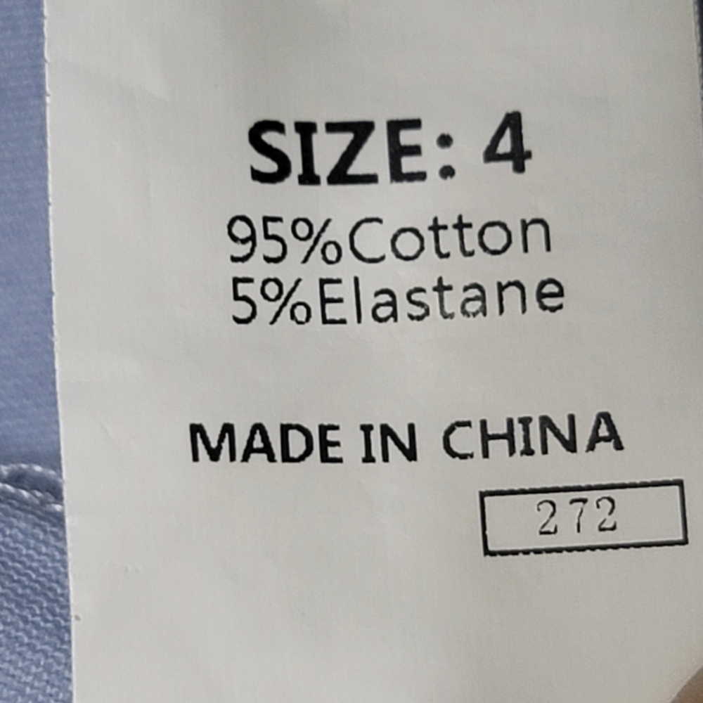 NWT Dokotoo Iceland Blue Wide Leg Women's Pants 27"Waist Size 4 - Picture 10 of 16